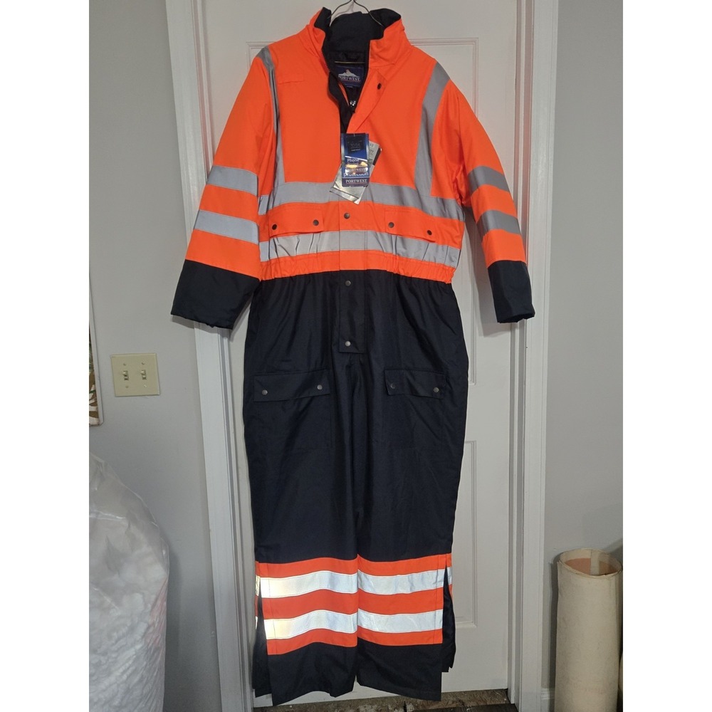 Portwest Contrast Coverall lined NWT S485 2XL‎ orange Hi Vis